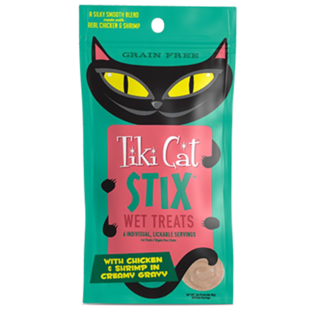 Tiki Cat Tiki Cat Stix Chicken & Shrimp 3oz
