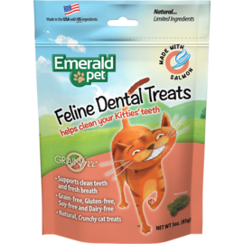 Emerald Pet Emerald Pet Cat Salmon Dental Treats 3oz