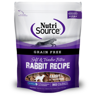 Nutri Source NutriSource Dog GF Rabbit Bites 6oz