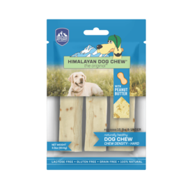 Himalayan Pet Supply Himalayan Dog Chew Peanut Butter SM 3pk