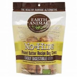Earth Animal Earth Animal No Hide Peanut Butter Chew 7" 2 Pack