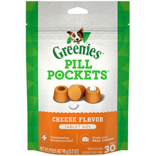 Greenies Greenies Dog Pill Pockets Tablets Cheese 3.2oz