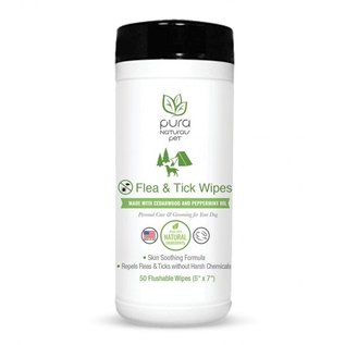 Pure and Natural Pure & Natural Flea & Tick Wipes 50ct