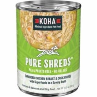 Koha Koha Dog Pure Shreds Chicken & Duck 12.5oz