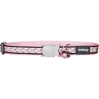 Red Dingo Red Dingo Cat Collar Reflective Fish Pink