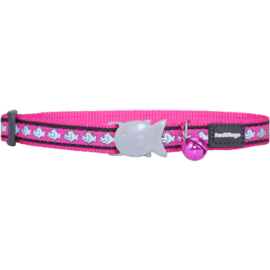 Red Dingo Red Dingo Cat Collar Reflective Fish Hot Pink
