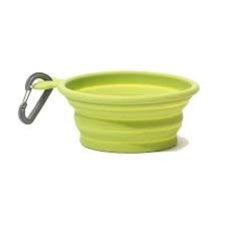 Messy Mutts Messy Mutts Collapsible Bowl Green 1.75 Cups