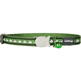 Red Dingo Red Dingo Cat Collar Reflective Fish Green