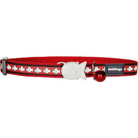 Red Dingo Red Dingo Cat Collar Reflective Fish Red