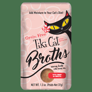 Tiki Cat Tiki Cat Broth Pouch Beef 1.3oz