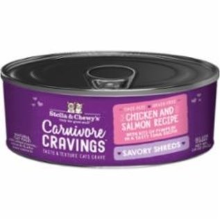 Stella & Chewys Stella & Chewy's Cat Carnivore Cravings Shred Chicken & Salmon 2.8oz