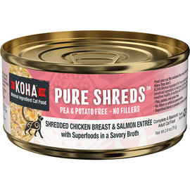 Koha Koha Cat Pure Shreds Chicken & Salmon 2.8oz