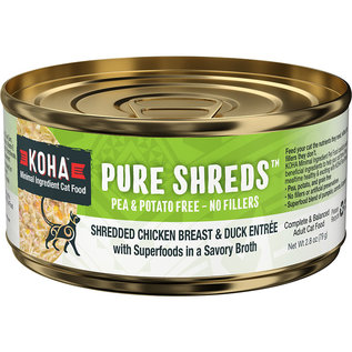 Koha Koha Cat Pure Shreds Chicken & Duck 2.8oz
