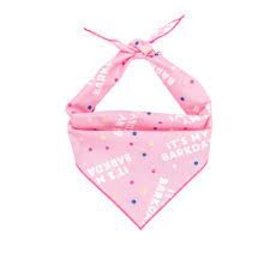 Paisley Paw Design Paisley Paw Designs Barkday Pink Bandana SM