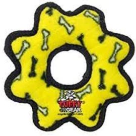VIP Pet Products Tuffy Jr Gear Ring Yellow Bone