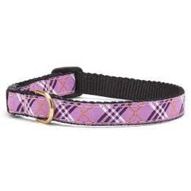 Up Country Up Country Cat Collar Lavender Lattice Size 10