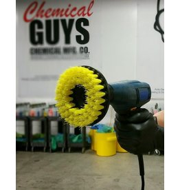 ACC/_201 Yellow Chemical Guys Carpet Brush with Drill Attachment Medium Duty
