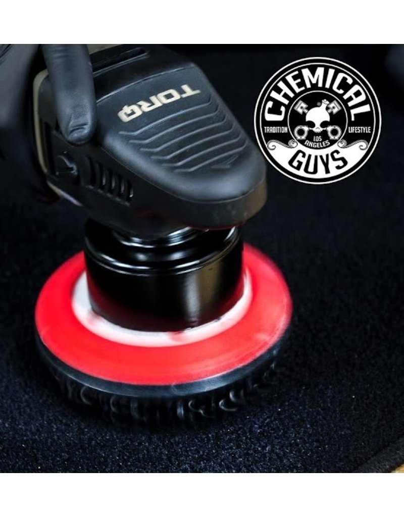 Chemical Guys ACC/_201/_BRUSH/_C,Carpet /& Uphol Brush W//Hook /& Loop Att 4 Rotar...