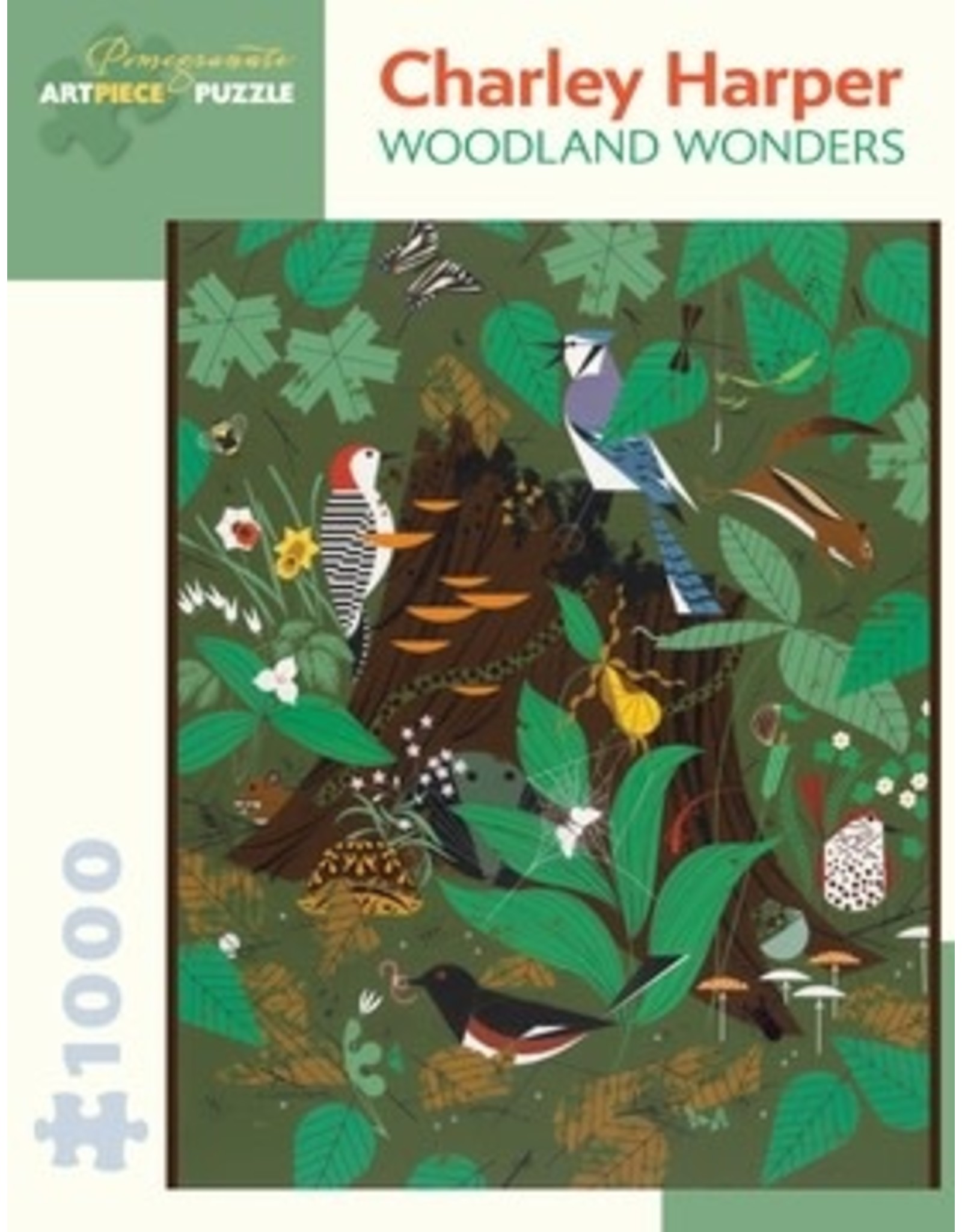 Pomegranate Charley Harper: Woodland Wonders  1000pc Pomegranate Jigsaw Puzzle