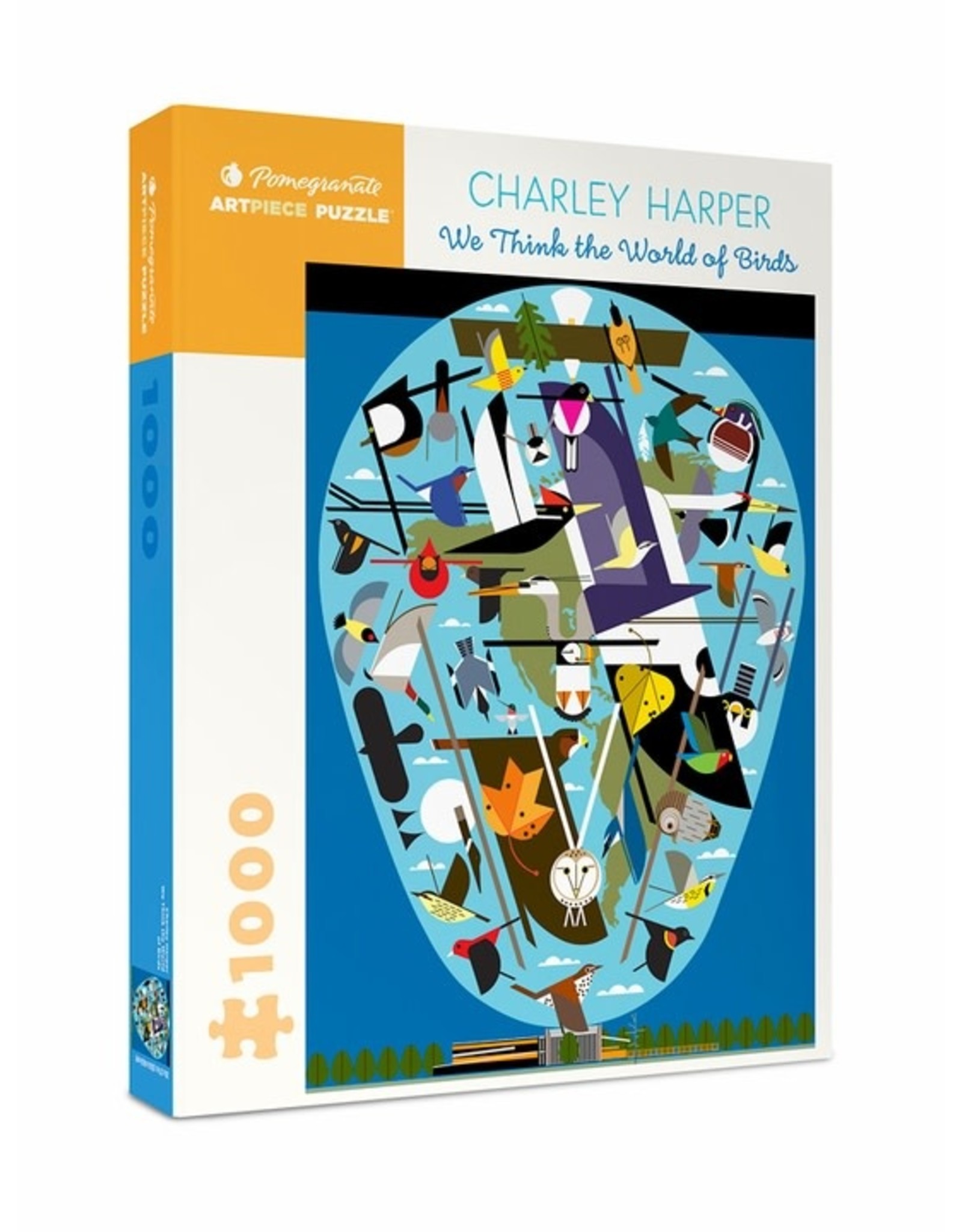 Pomegranate Charley Harper: The World of Birds 1000pc Pomegranate Jigsaw Puzzle