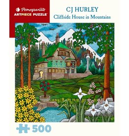 Pomegranate CJ Hurley: Cliffside House in Mountains 500pc Pomegranate Jigsaw Puzzle