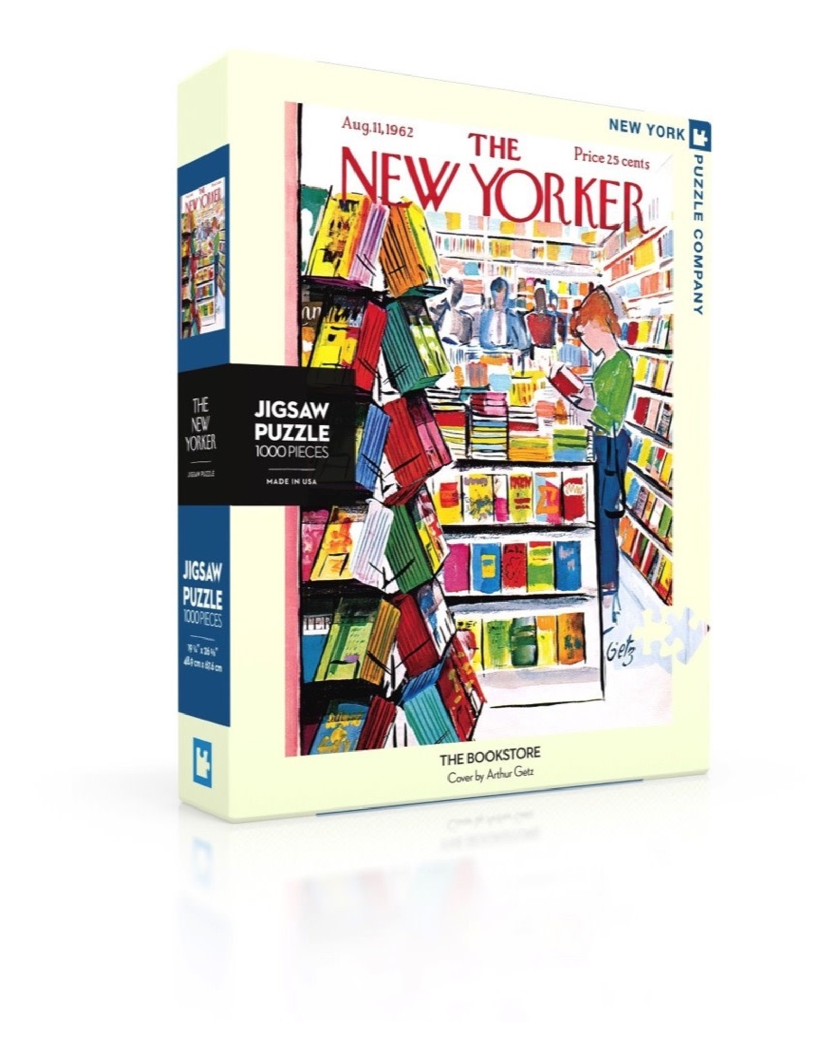 New York Puzzle Company New Yorker - The Bookstore 1000pc New York Puzzle Company Jigsaw Puzzle