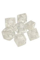 chessex Chessex 7ct Dice Set - Clear/ White
