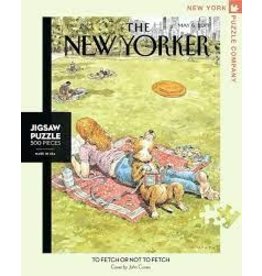 New York Puzzle Company New Yorker - To Fetch or Not To Fetch 500pc New York Puzzle Company Jigsaw Puzzle