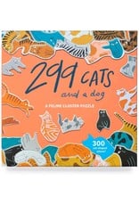 299 Cats and a Dog 300pc Jigsaw Puzzle with Cat-shaped Pieces