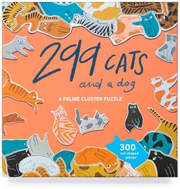 299 Cats and a Dog 300pc Jigsaw Puzzle with Cat-shaped Pieces