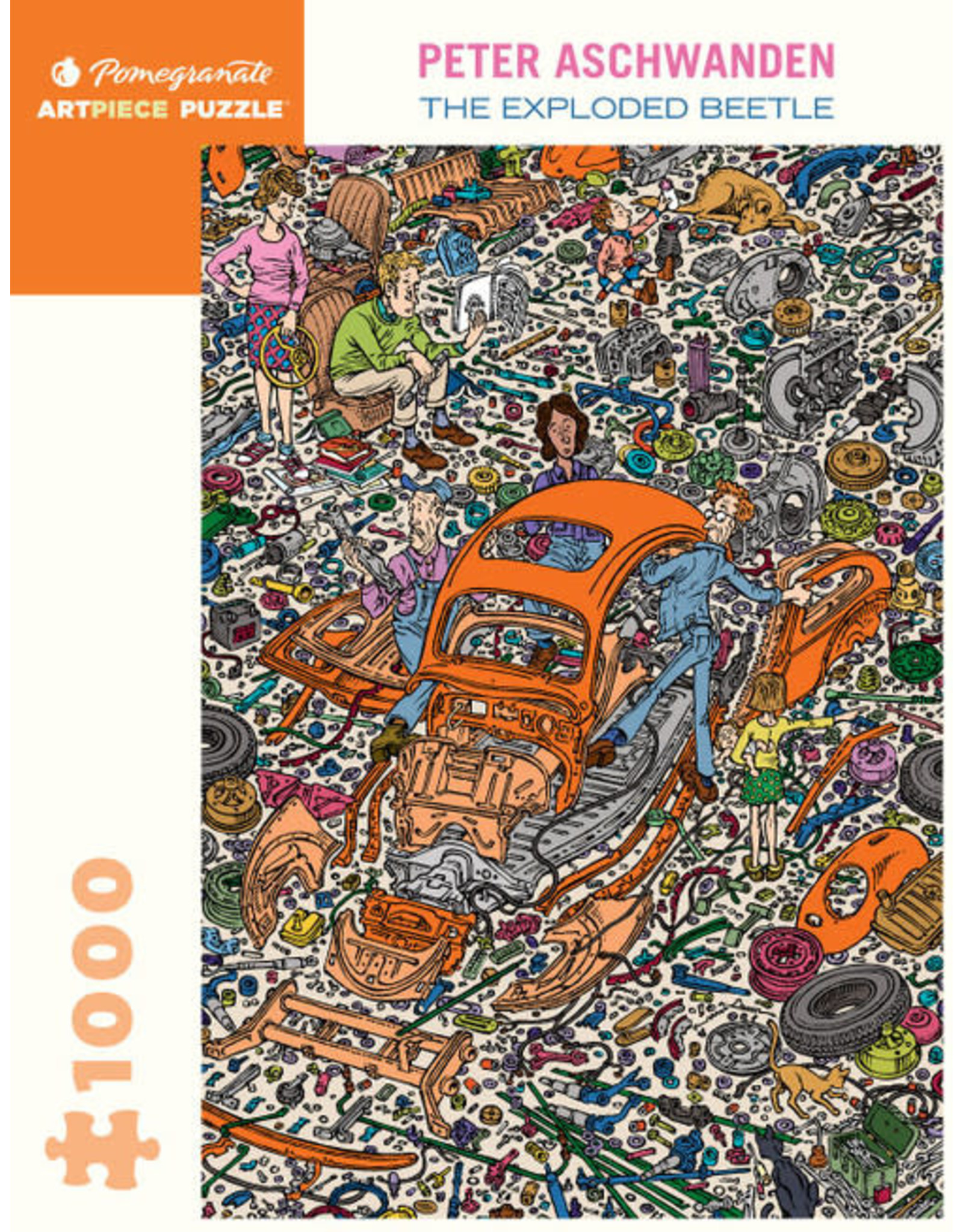 Peter Aschwanden: The Exploded Beetle 1000-Piece Pomegranate Jigsaw Puzzle