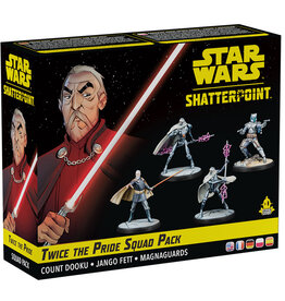 Atomic Mass Games Star Wars Shatterpoint Twice the Pride Squad Pack (Count Dooku, Jango Fett, Magnaguards)