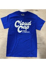 T-Shirt - Cloud Cap Logo - Blue  - L