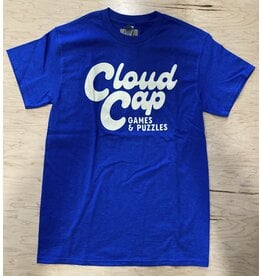 T-Shirt - Cloud Cap Logo - Blue  - L