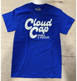 T-Shirt - Cloud Cap Logo - Blue  - S
