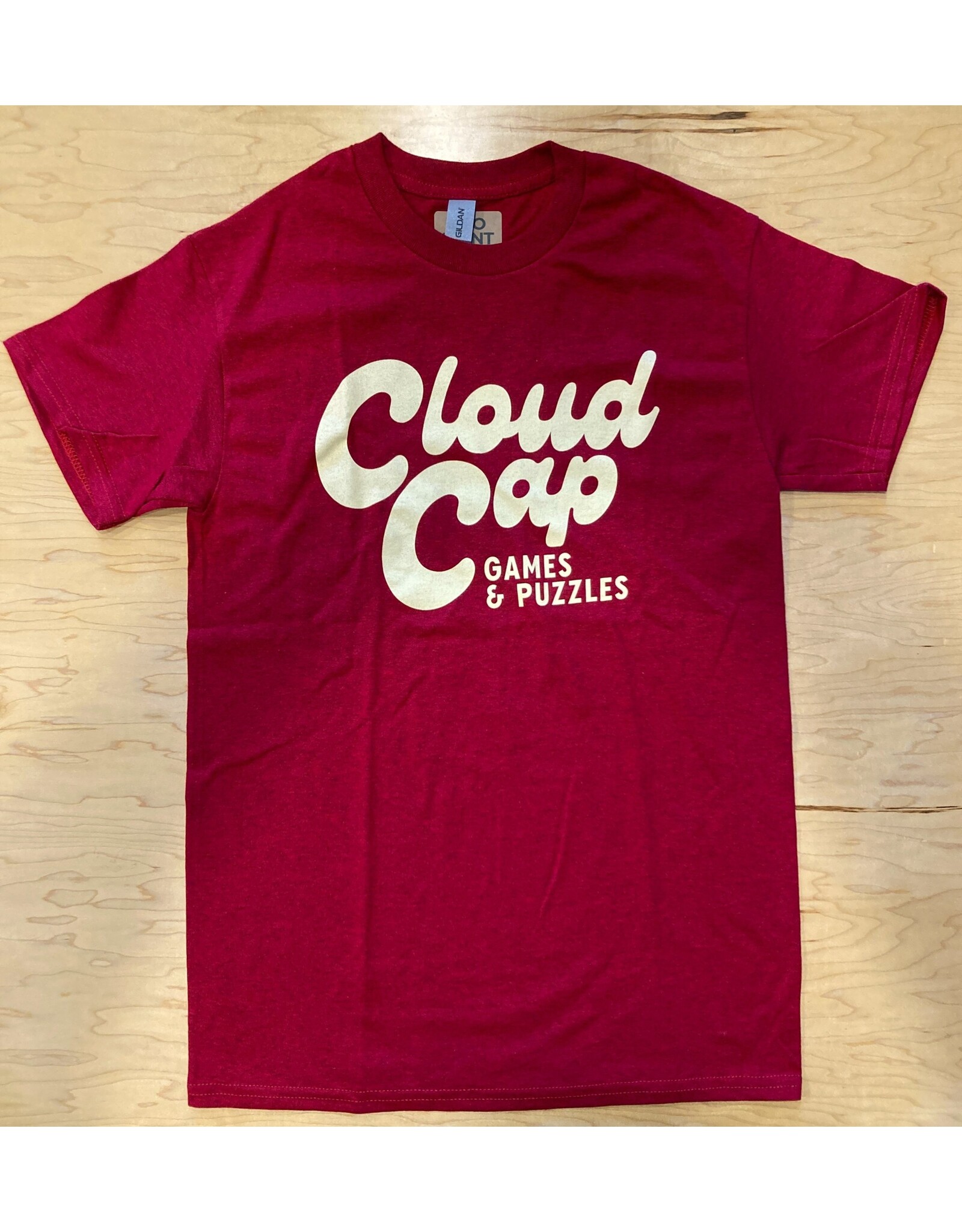 T-Shirt - Cloud Cap Logo - Red  - L
