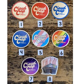 Cloud Cap Sticker