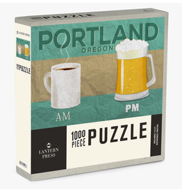 1000 PIECE PUZZLE Portland, Oregon Coffee AM, Beer PM