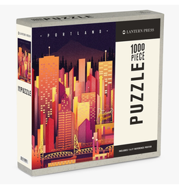 1000 PIECE PUZZLE Portland, Oregon, Neon Skyline