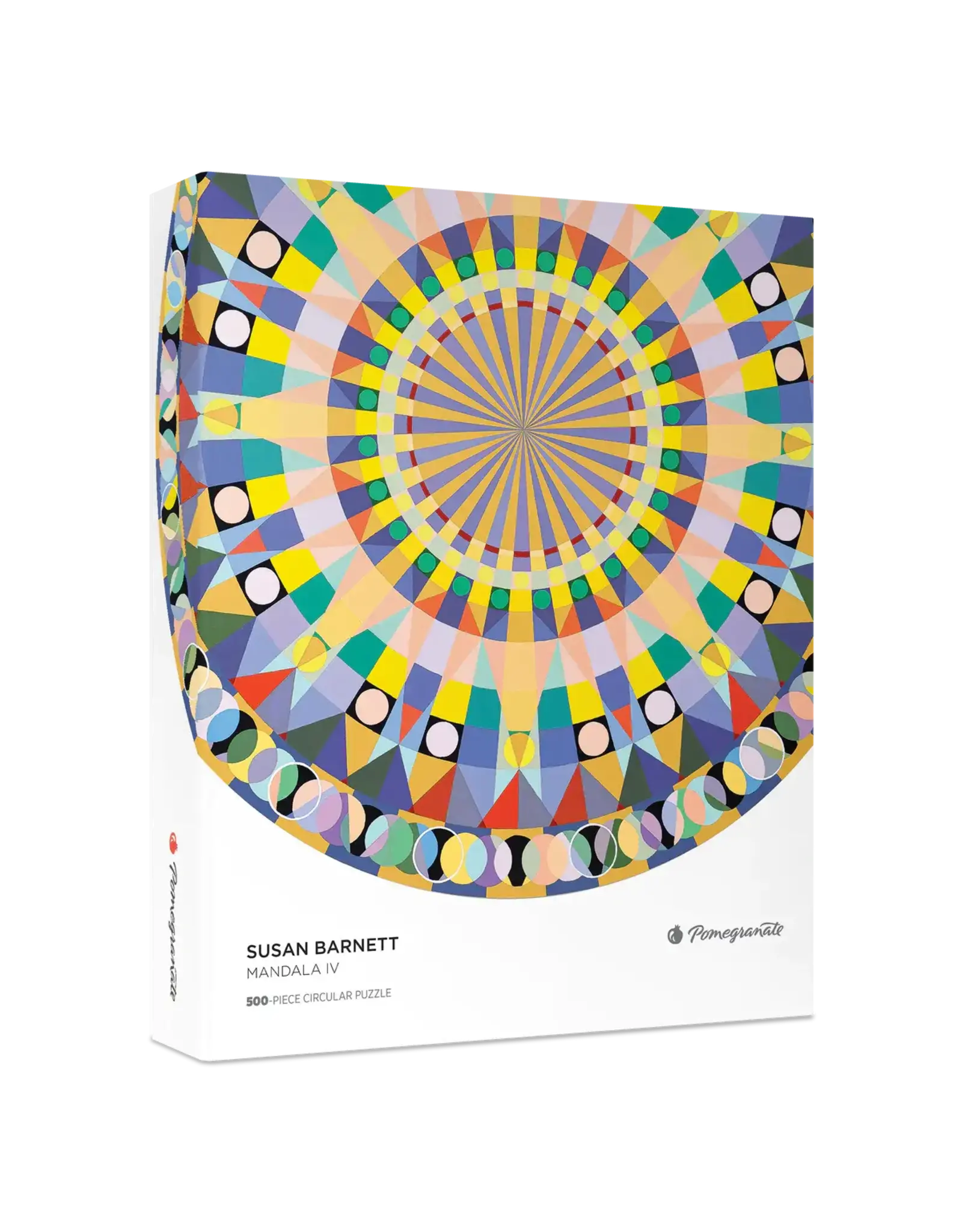 Susan Barnett: Mandala IV 500-Piece Circular Jigsaw Puzzle
