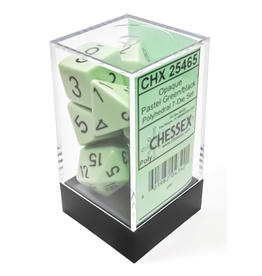 7ct Chessex RPG Dice Set - Pastel  Green