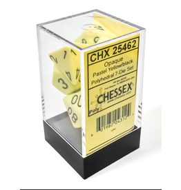 7ct Chessex RPG Dice Set - Pastel Yellow