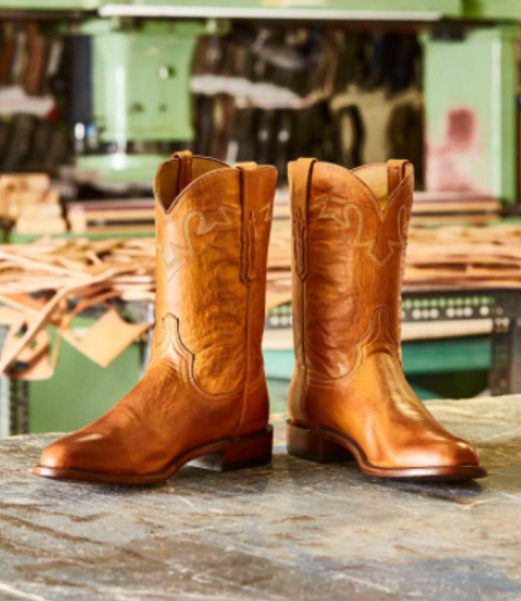 Lucchese Sunset Roper Cowhide Boots Dixie’s