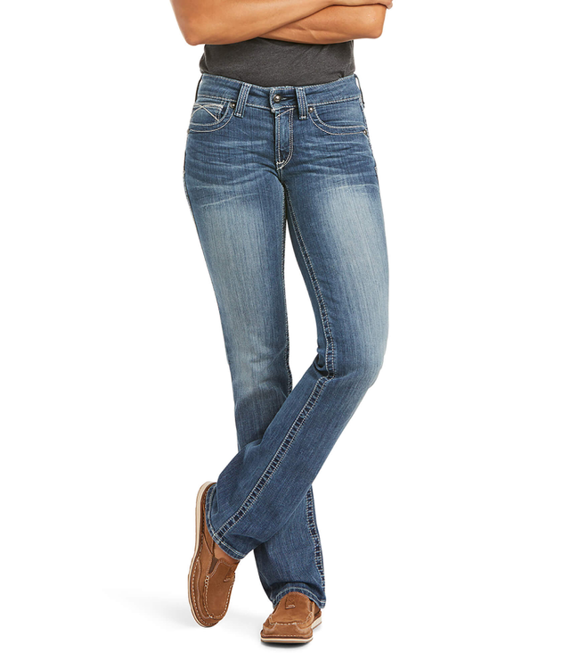 Ariat REAL Mid Rise Straight Leg Jeans 