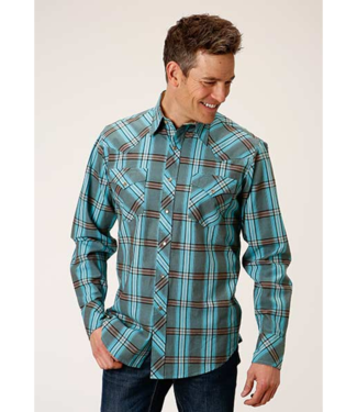 Roper Fitted Plaid Shirt - Dixie's