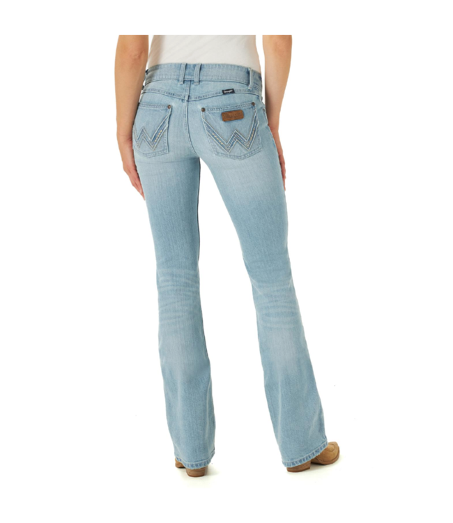 Wrangler Retro Mae Mid Rise Bootcut Jeans, Light Wash