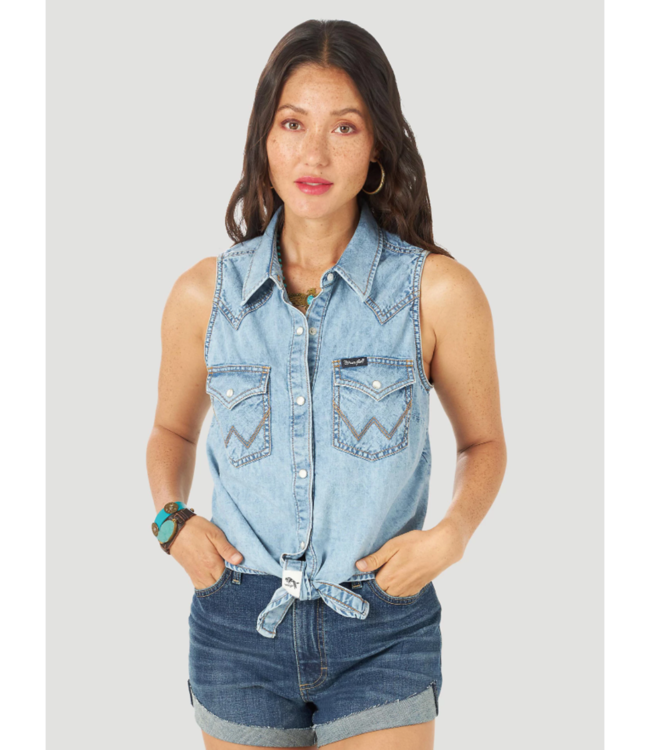 Wrangler Retro Sleeveless Denim Shirt 
