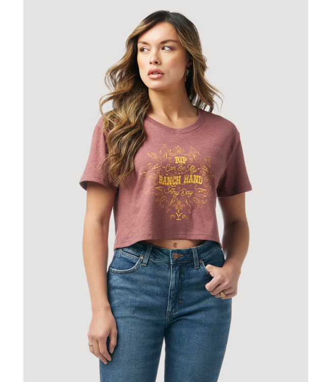 Wrangler Rip Cropped Oversized Tee 
