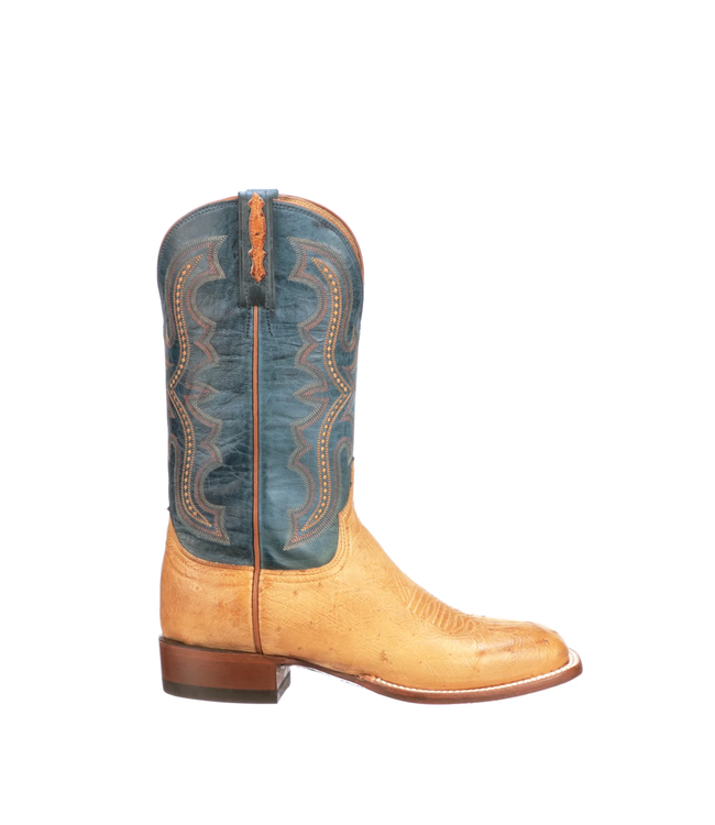 Lucchese Cecil Smooth Ostrich Boots