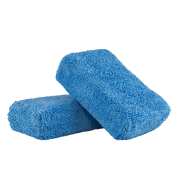 Chemical Guys MIC_292_02 Premium Grade Microfiber Applicators, Blue 2" X 4" X 6" (2 Pack)